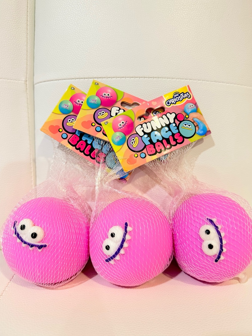 Orb Curiosities Funny Face Balls Squishy 3x